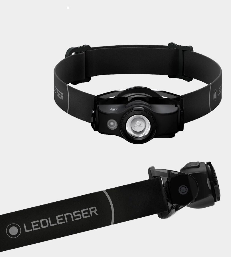 Налобный фонарь LED LENSER MH4 (400лм-180м)(светодиод: High Power LED белый, красный)(94г)(от 1шт.14500 - в комплекте)