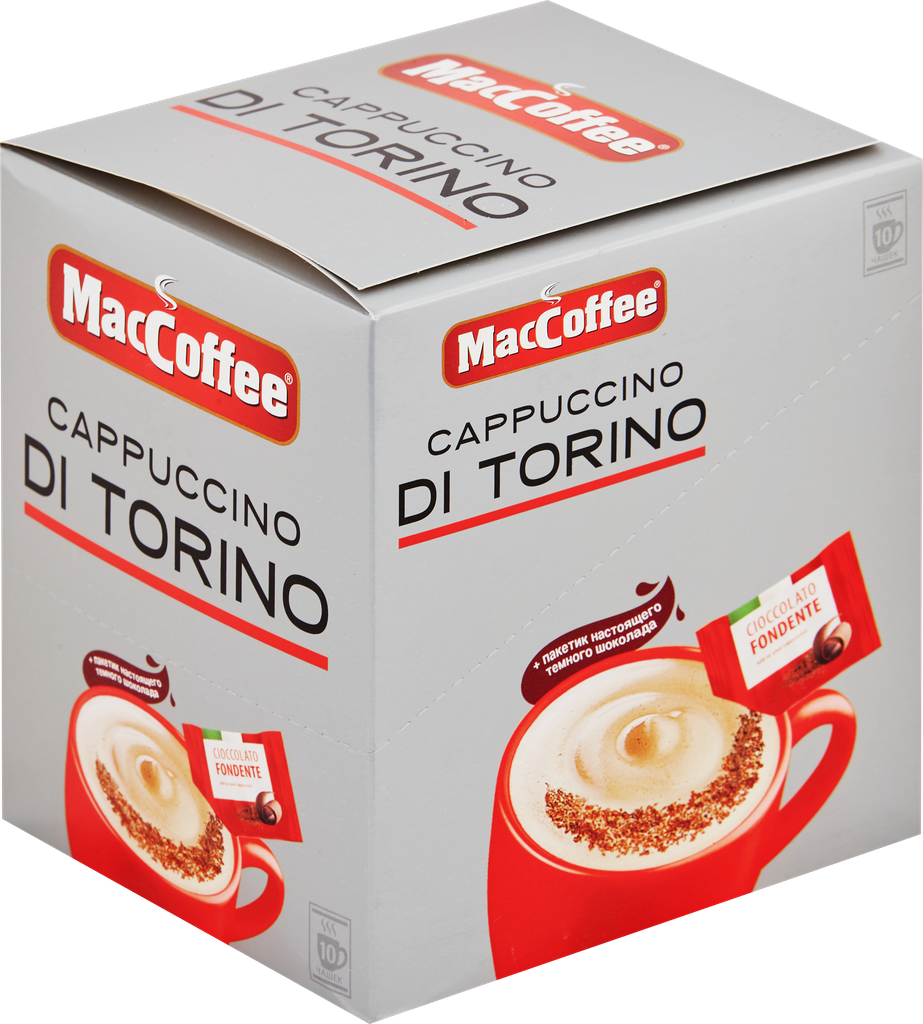 Напиток кофейный MacCoffee Cappuccino di Torino 3в1 10шт*25.5г Фес Продукт - фото №15