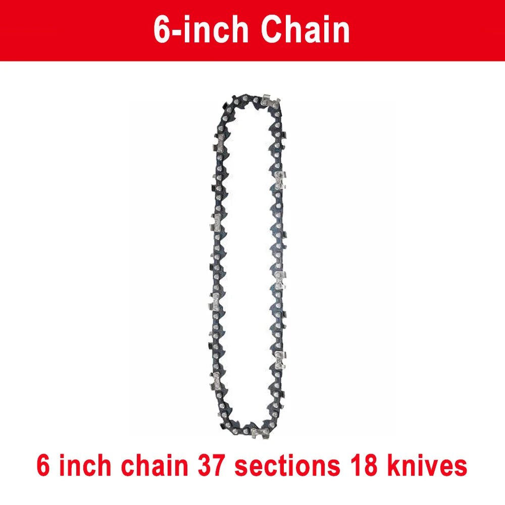4/6/8 дюймовые цепи и направляющая мини стальные цепи электрическая пила Лезвие Электроинструмент пила аксессуар для замены резки древесины 6-inch Chain