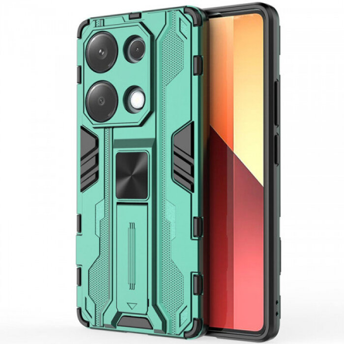 Galvatron Противоударный чехол-подставка для Xioami Redmi Note 13 Pro 4G / Poco M6 Pro 4G с защитой камеры