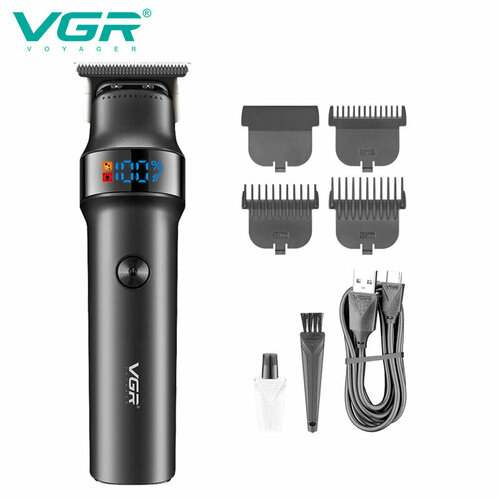 Машинка для стрижки VGR cross-border V-987 с цифровым дисплеем масляная USB 1728₽