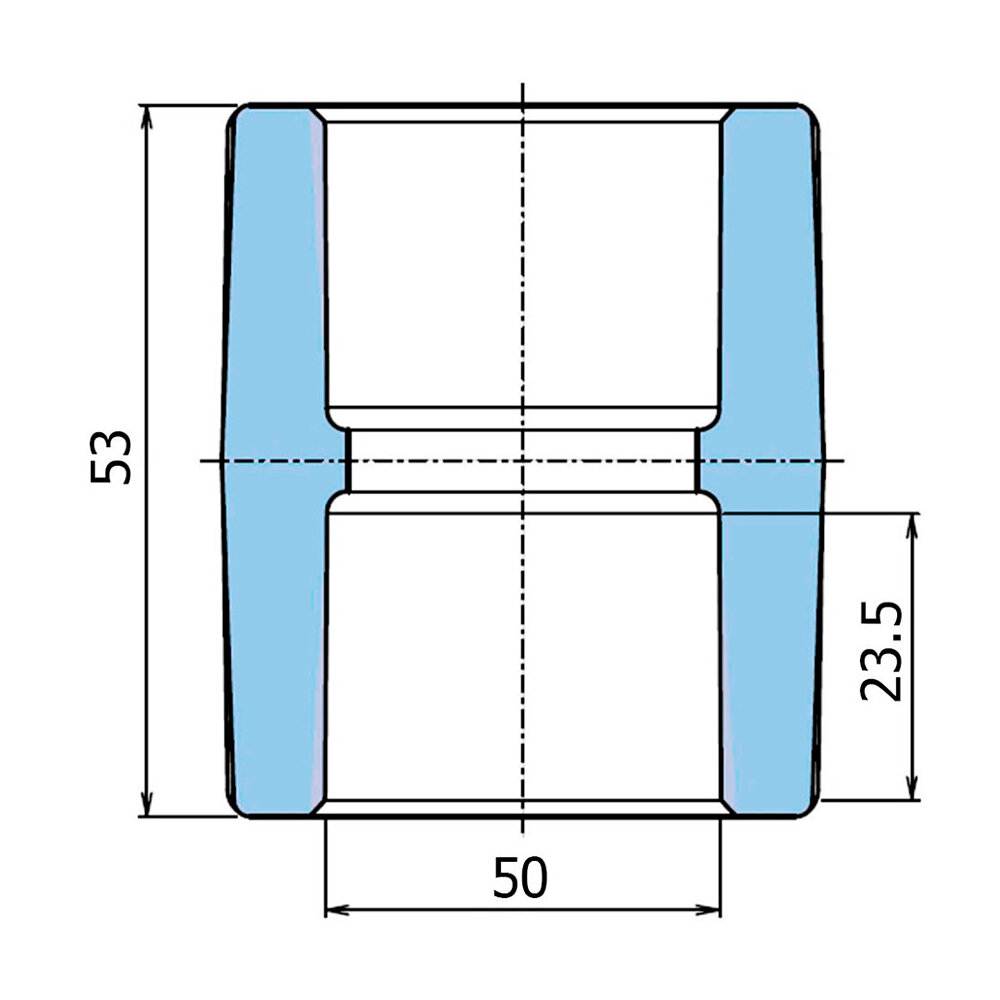 Комплект муфт Wavin D50 3 штуки — фото 1