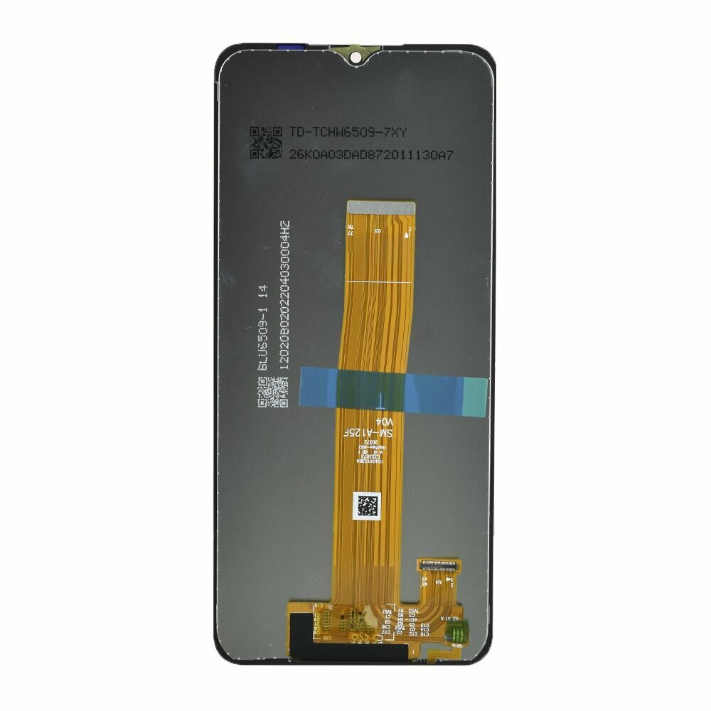Дисплей для Samsung Galaxy A12 SM-A125 в сборе без рамки (черный) — фото 1