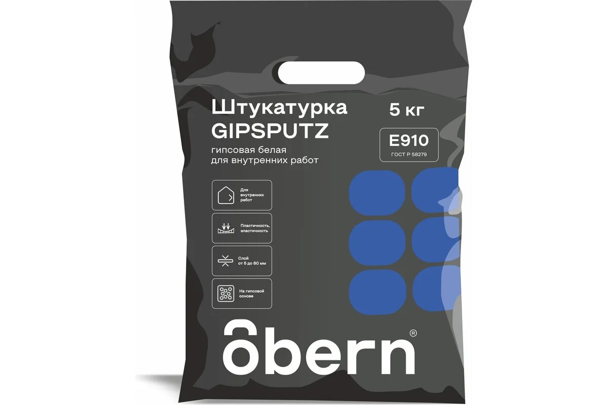 Obern Штукатурка гипсовая GIPSPUTZ 5кг 22203
