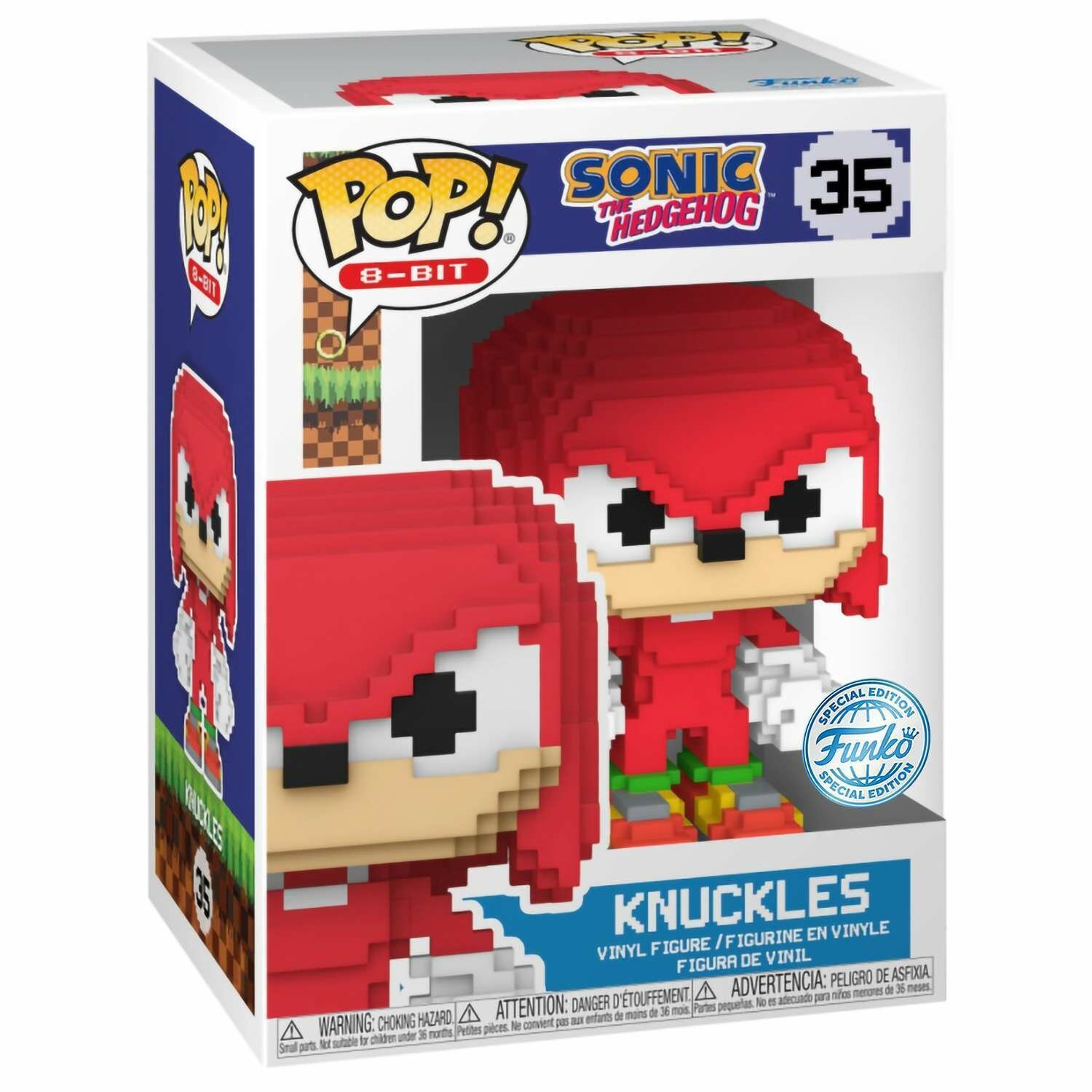 Фигурка Sonic the Hedgehog Funko POP! 8-Bit Knuckles (Exc) (35)