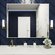 Зеркало настенное в алюминиевой раме BLX MIRROR 110х90 см. Белое