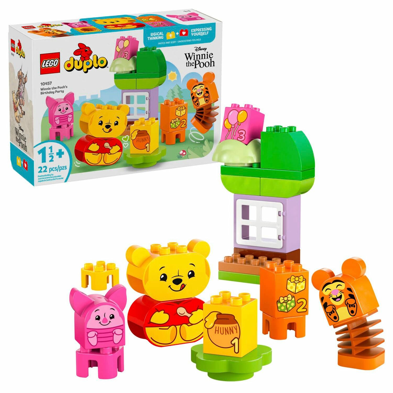 Конструктор детский LEGO Duplo День Рождения Винни-Пуха, 22 деталей, возраст 1,5+, 10457
