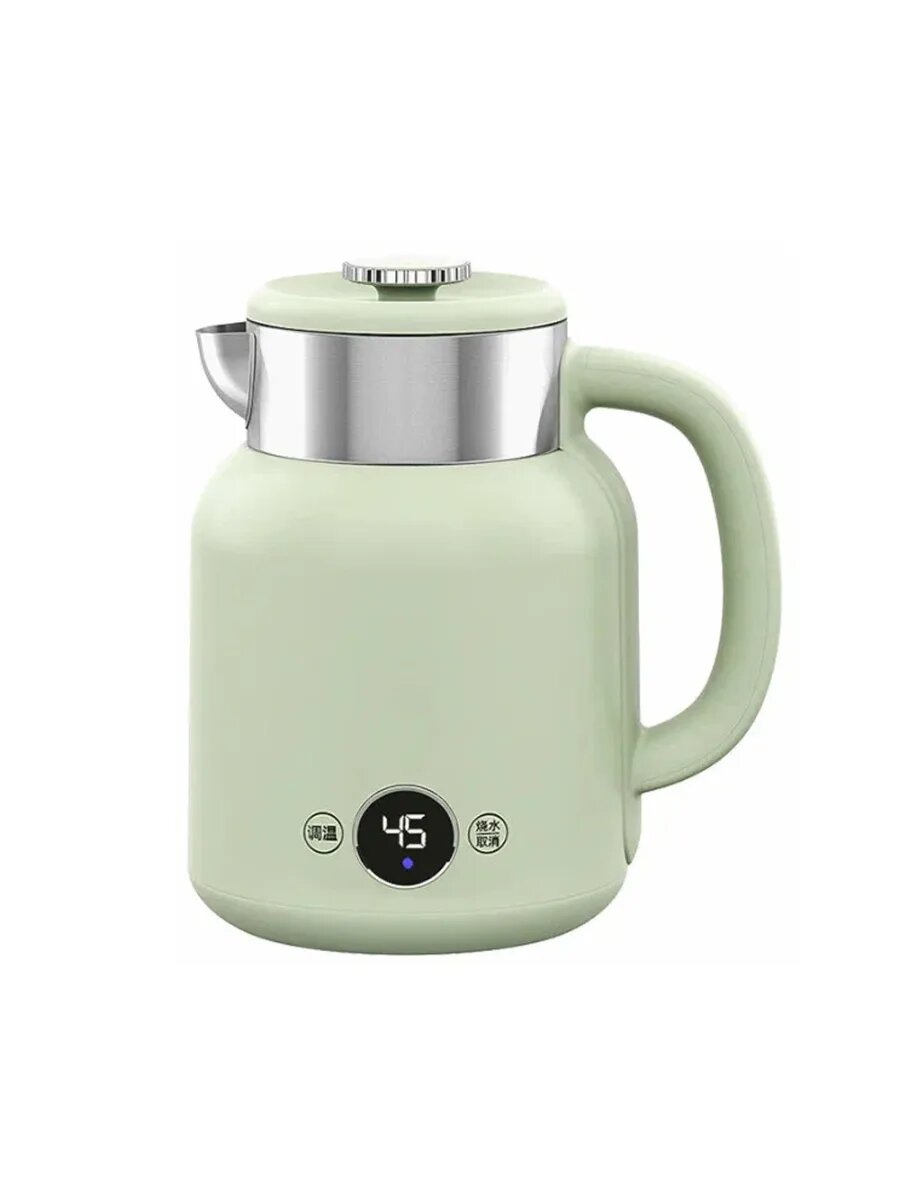 Чайник Qcooker Retro Electric Kettle CR-SH1501 1.5L с датчиком температуры (Green)