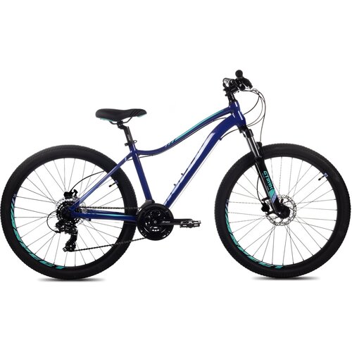 фото Женский велосипед aspect oasis hd (2023) 16" фиолетово-зеленый (151-165 см)