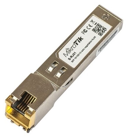 Модуль SFP MikroTik S-RJ01 (1UTP 10/100/1000Mbps) .