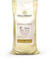 Шоколад белый 33,1% какао в галетах Barry Callebaut Velvet, расфасованный500 гр. W3-554