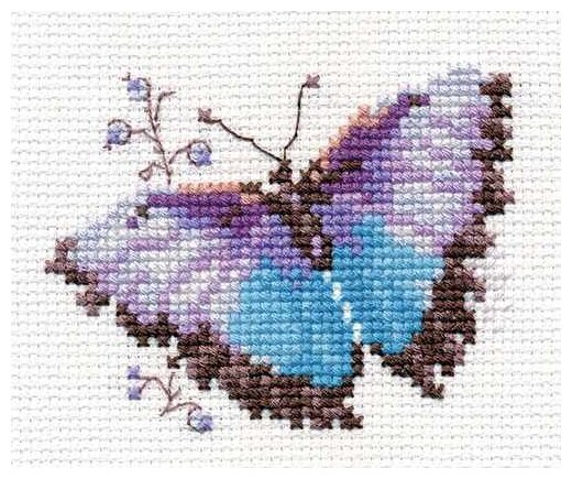 Алиса Набор для вышивания 0-149 Яркие бабочки. Голубая