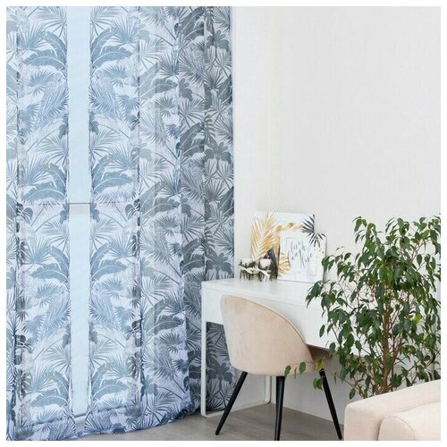 Тюль Тропический островна шторной ленте 145х270 см 70грм2 100 пэ 2030₽