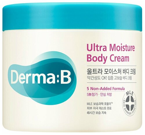 Derma B Интенсивно увлажняющий крем для тела Derma: B Ultra Moisture Body Cream 430ml