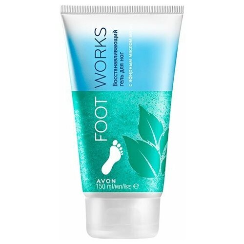 AVON Foot Woorks Восстанавливающий гель для ног с эфирным маслом мяты, 150 мл