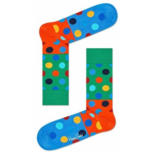 носки happy socks носки big dot 6004 Носки Happy Socks, размер 29, мультиколор, синий, зеленый, красный