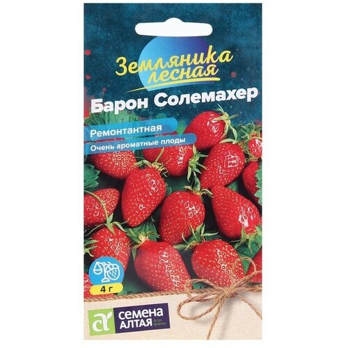Семена Земляника Барон Солемахер, ремонтантная, Сем. Алт, ц/п, 0,1 г семена земляника барон солемахер ремонтантная сем алт ц п 0 1 г