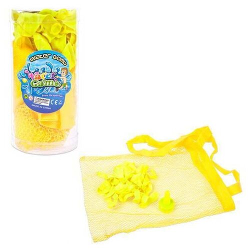 Набор водяных бомбочек в комплекте с воронкой и сетчатым мешочком для переноски, 50 шт, пластиковая