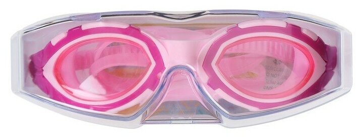 Очки ONLYTOP, для плавания, для взрослых, UV защита, цвет розовый - фотография № 6