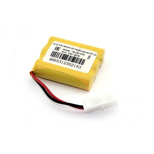 Аккумулятор Ni-Cd 3.6V 400mAh AA Flatpack разъем KET-2P аккумулятор vbparts ni cd 4 8v 1800mah aa flatpack разъем ket 2p 082367