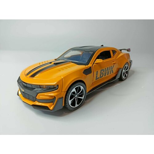 Модель автомобиля Chevrolet Camaro коллекционная металлическая игрушка масштаб 1:24 желтый