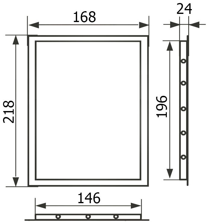 Лючок вентиляционный пластик, 150х200 мм, Эра, Л1520 - фотография № 6