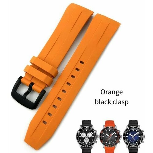 Ремешок размер 22, оранжевый стальной браслет для tissot seastar t120407a t605042425