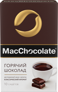 Фото MacChocolate Горячий шоколад растворимый в пакетиках