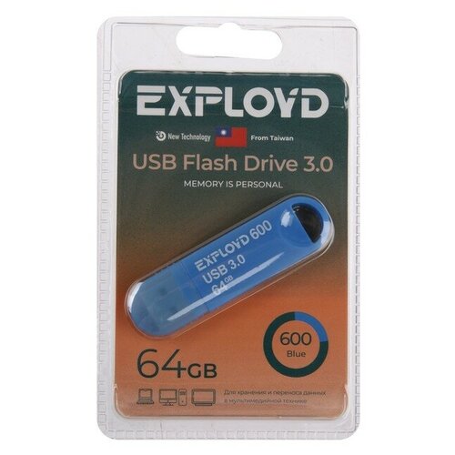 USB Flash Drive 64GB Exployd 600 EX-64GB-600-Blue