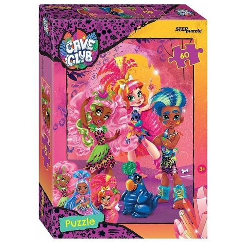 Пазл Cave Club, Mattel, 60 деталей / Step Puzzle