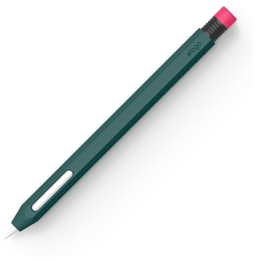 Elago для Apple Pencil 2 чехол Silicone case Midnight green