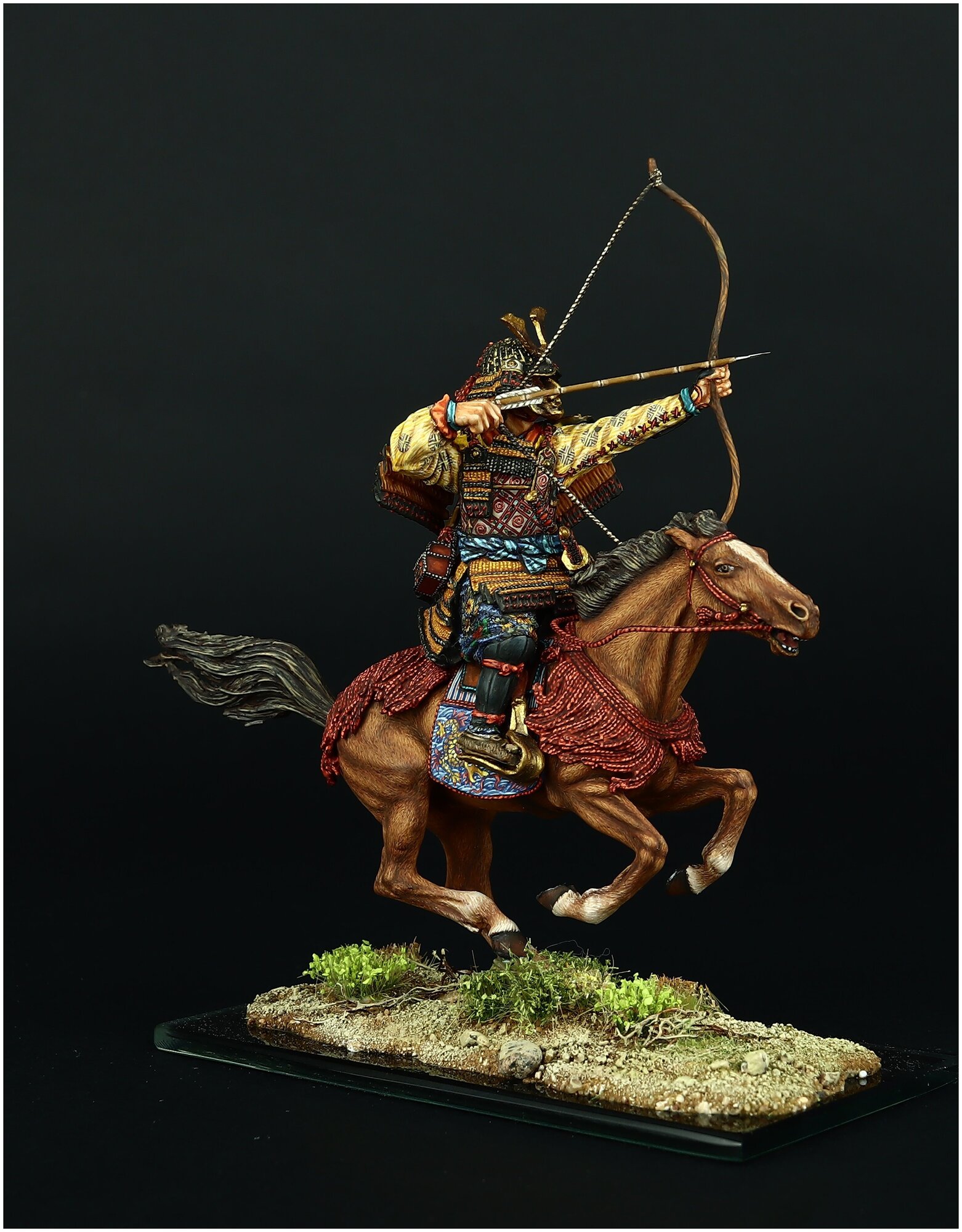 Оловянный солдатик SDS: Конный самурай с луком