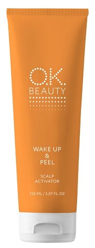 OK Beauty Пилинг маска для кожи головы WAKE UP & PEEL, 150 мл, туба
