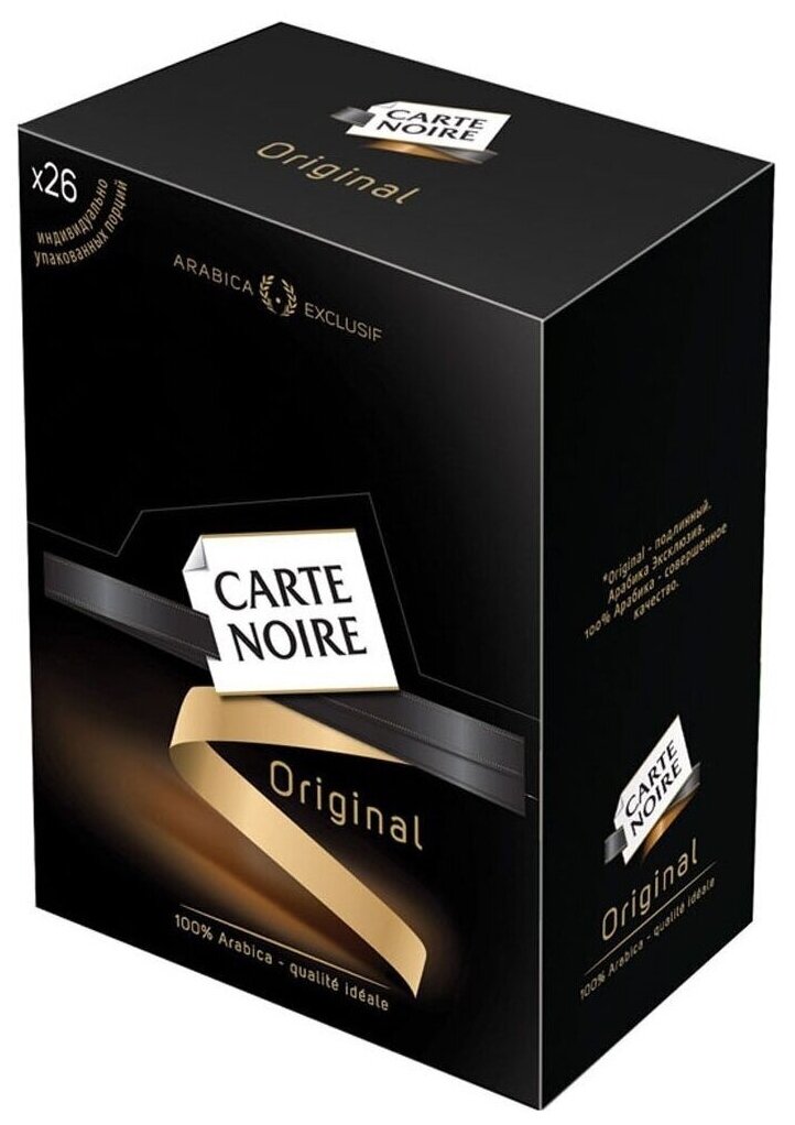 Растворимый кофе Carte Noire Original, в стиках, 1 уп, 46.8 г