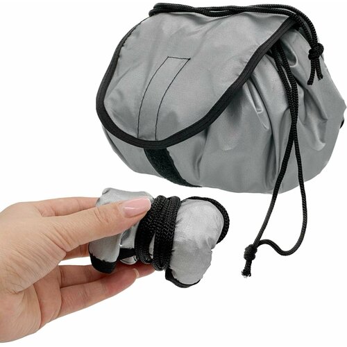 Косметичка 15х23х23 см, , серебристый