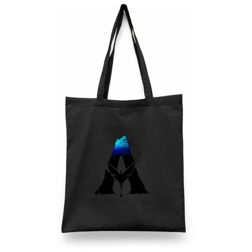 фото Сумка-шоппер унисекс каждому своё "аватар 2/avatar/джейк салли" белая