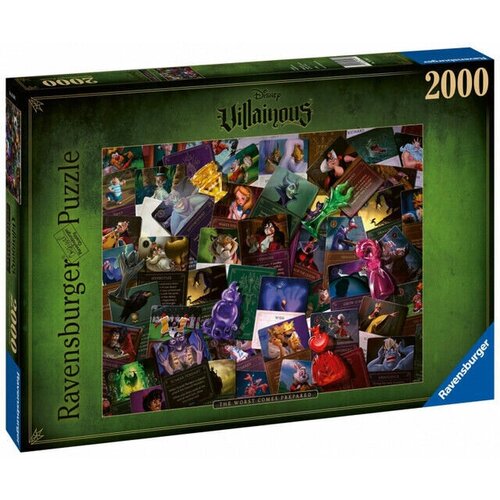 Пазл Ravensburger 2000 деталей: Диснеевские злодеи 165063 zal пазл ravensburger 1500 деталей мелководье 17264 zal