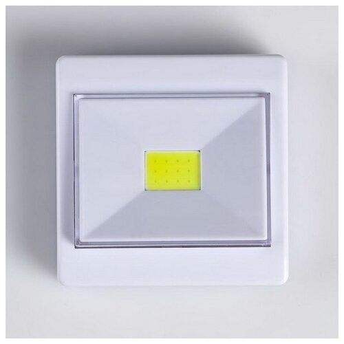 фото Фонарь-светильник 3 вт, cob, 3 ааа, магнит, клейкая основа, 8.6 x 3 см мастер к