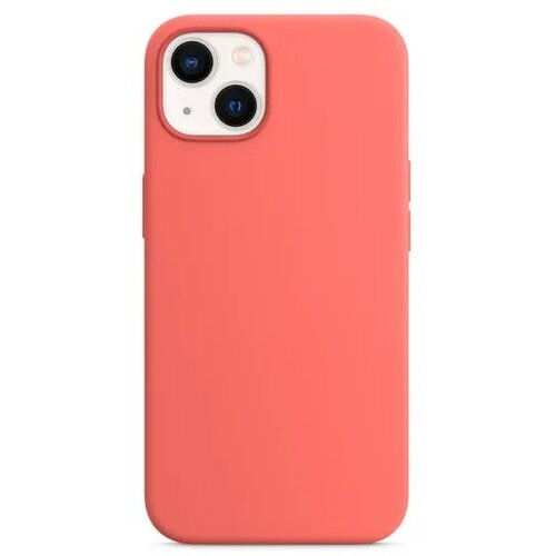 Чехол-накладка Devia Nature Silicone Magnetic Case для iPhone 13 (Цвет: Pink Orange) silicone case iphone 12 mini rose pink