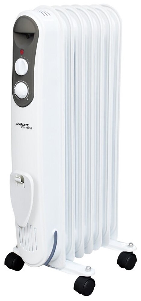 Маслонаполненный радиатор SCARLETT SC 21.1507 S4, белый