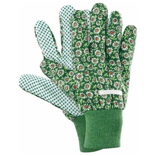 palisad перчатки садовые х б ткань с пвх точкой манжет m palisad 67762 Перчатки PALISAD х/б ПВХ-точка M зелёные