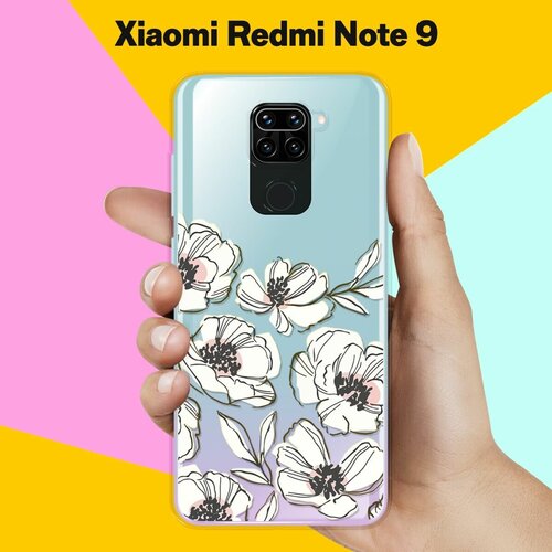 Силиконовый чехол Цветы на Xiaomi Redmi Note 9 силиконовый чехол цветы фиолетовые на xiaomi redmi note 9