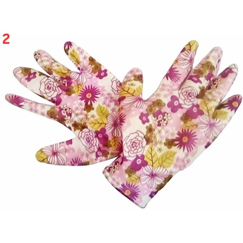 Перчатки садовые GARDEN FLOWERS GF-PN-08S размер S (2 шт.)