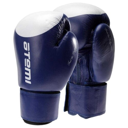 фото Боксерские перчатки atemi ltb19009 синий с белой мишенью 12 oz