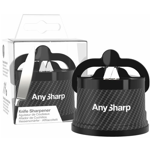 Точилка AnySharp ELITE для ножей пластиковый корпус матовый серый, абстрактный принт
