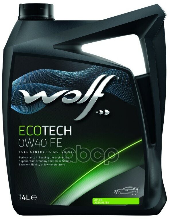 Wolf Масло Моторное Ecotech 0W40 Fe 4L