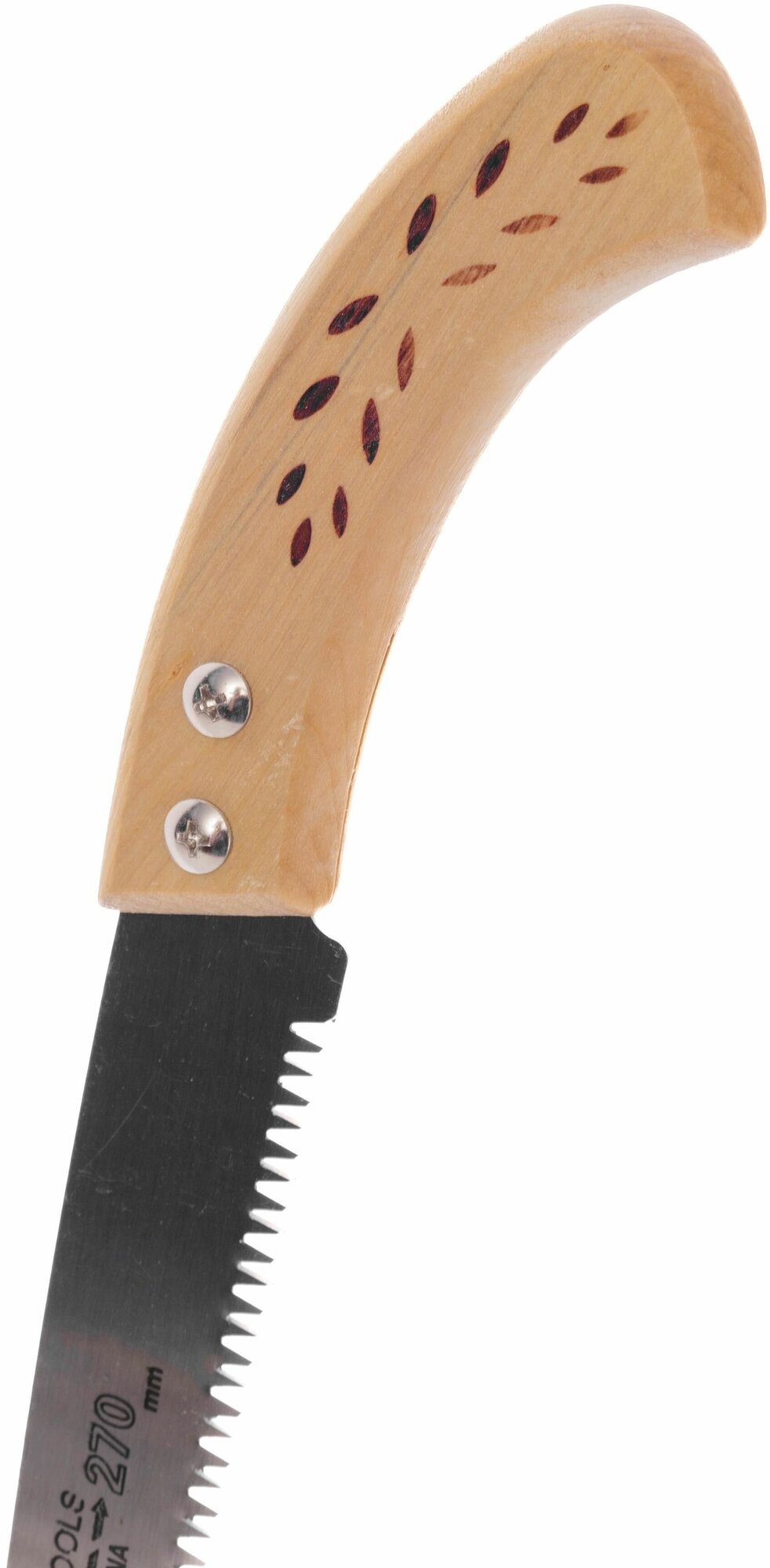 Ножовка садовая, усиленная, с деревянной ручкой, 270 мм - фотография № 5