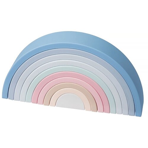 Силиконовая пирамидка радуга ABASK Kids