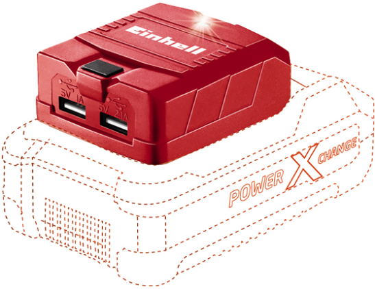 Блок для зарядки Einhell PXC TE-CP 18 Li USB-Solo (4514120)
