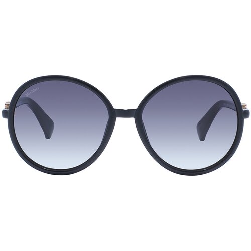 фото Солнцезащитные очки max mara 0065 01b, круглые, оправа: пластик, градиентные, с защитой от уф, черный